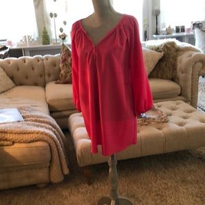 New mud pie long blouse size medium